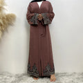 Layali Abaya | Embroidery Open Abaya Cardigan