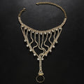 Full Diamond  Light Luxury Tassel Ring Bracelet MAC118