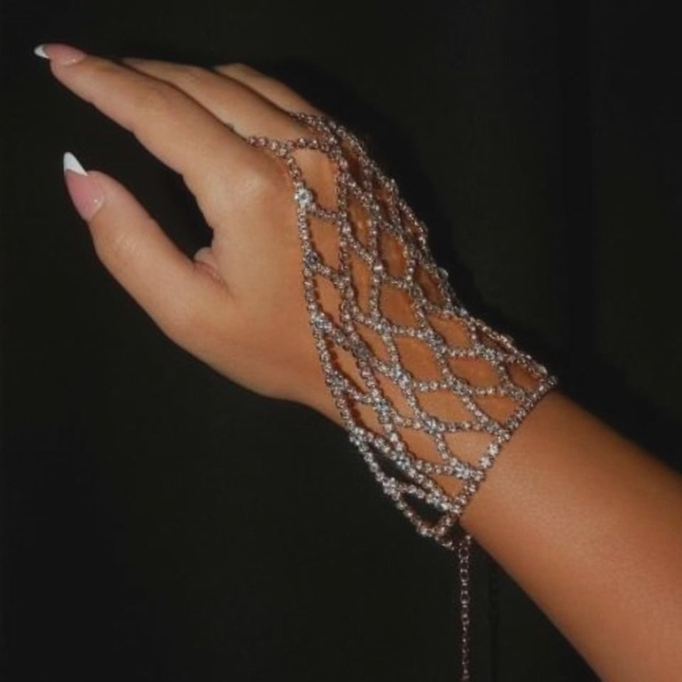 Armani Mesh Rhinestone Temperament Mitt Bracelet MAC119