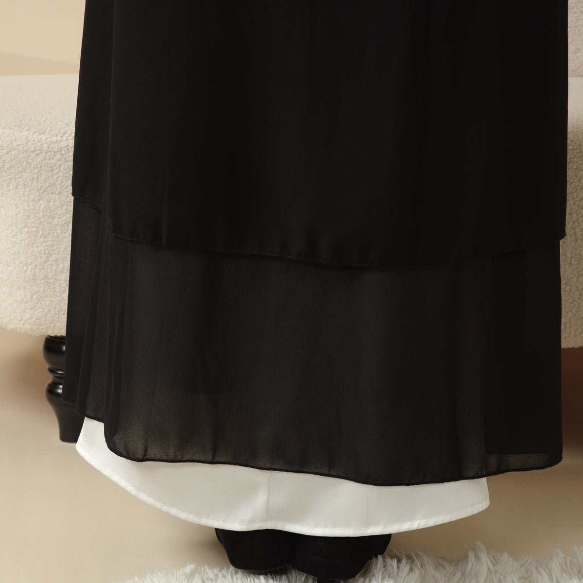 Stylish Chiffon Modest Set Abaya (MOA008)